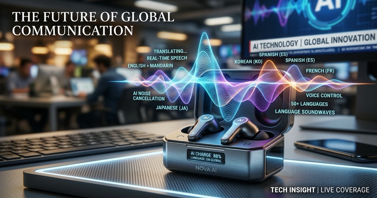 🎧 ทลายกำแพงภาษา! เปิดตัวหูฟัง AI แปลภาษาข้ามวัฒนธรรม 50 ภาษาแบบ Real-time ไร้ดีเลย์
