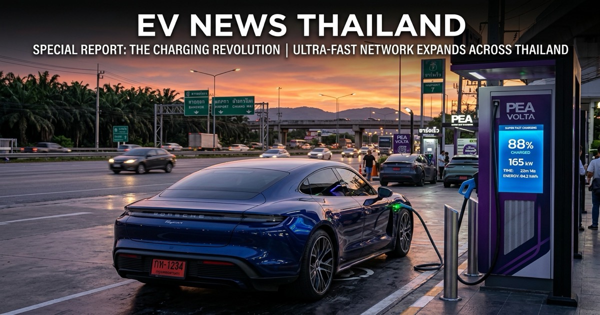 ⚡ เจาะลึกตลาดรถยนต์ไฟฟ้า EV ปี 2569 มาตรการอุดหนุน EV 3.5 และการขยายสถานีชาร์จเร็วทั่วไทย